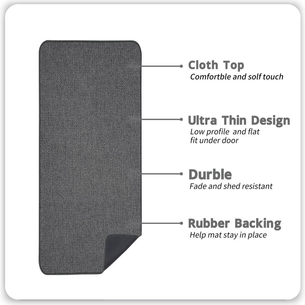 Bath Mat,Ultra Thin Bathroom Runner Rugs,Large Bath Mats for Bathroom,Quick D...