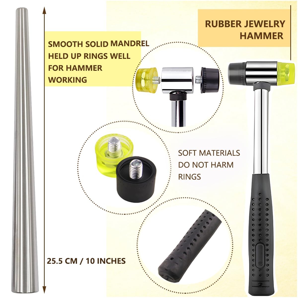 Metal Ring Sizer Gauge Mandrel Finger Sizing Measure Stick Standard Tool Sliver