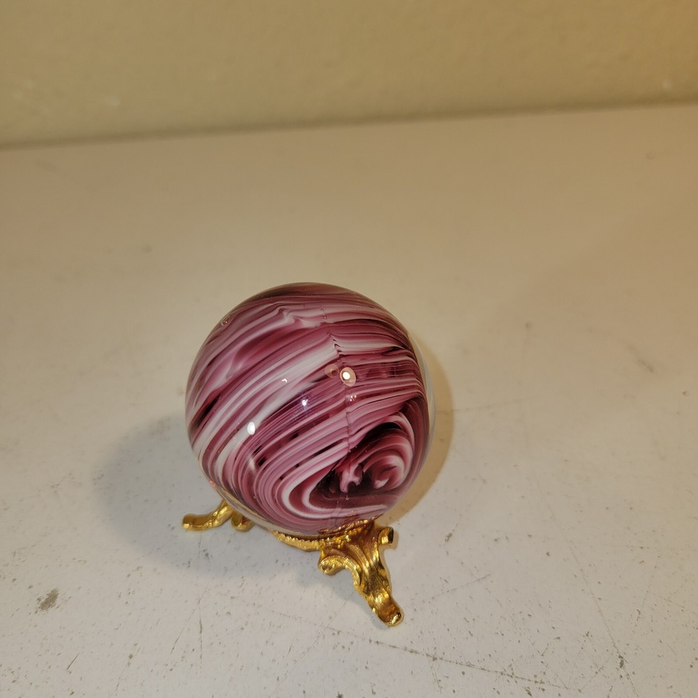 Godinger Silver Art Co. Sphere/Ball Stand with 2” Polished Marble Sphere