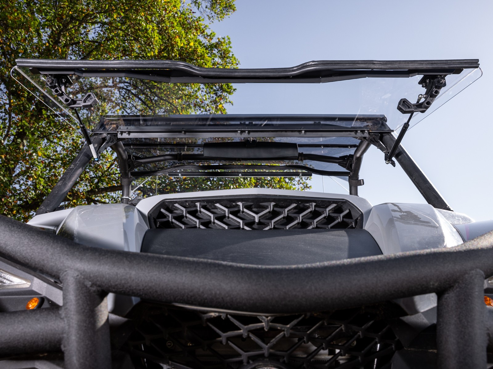 SuperATV Scratch Resistant Flip Windshield for Yamaha Wolverine X2/2021+