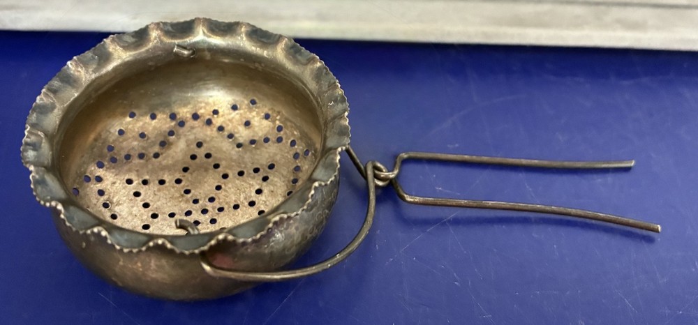 Antique Silverplate Tea Strainer - Star Design