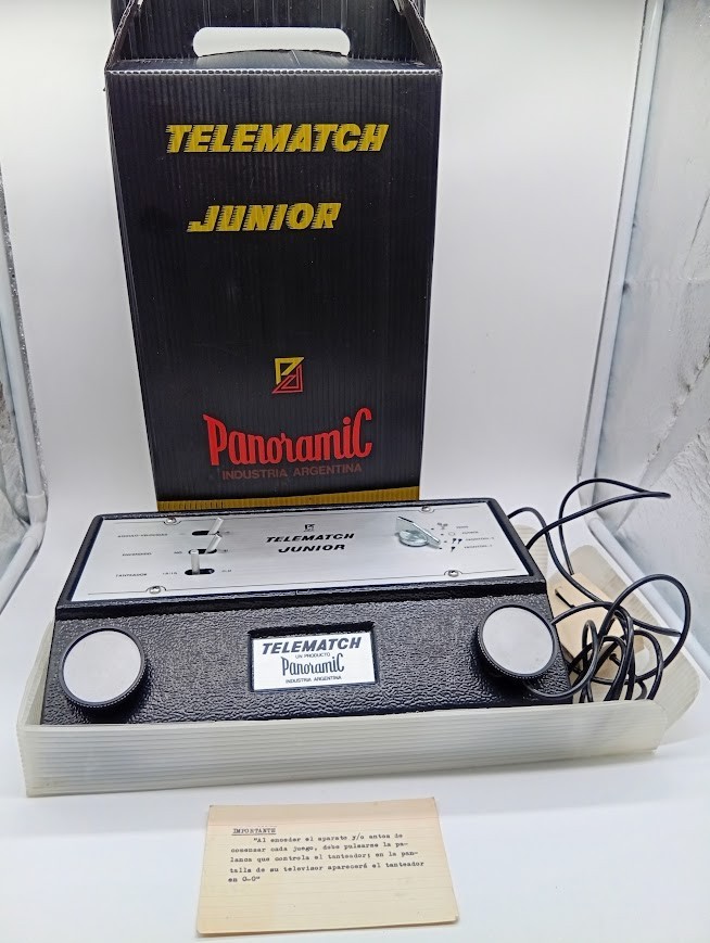 Telematch Junior Panoramic Argentina Pong Console CIB Tested Working