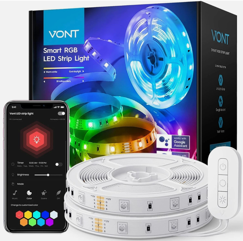 VONT Light Strip  32.8 ft Smart Strip Lights