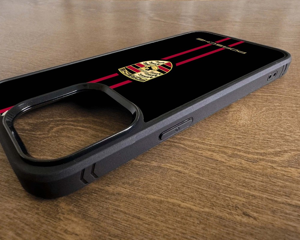 Porsch Super Car Logo iPhone 2D Rubber Case