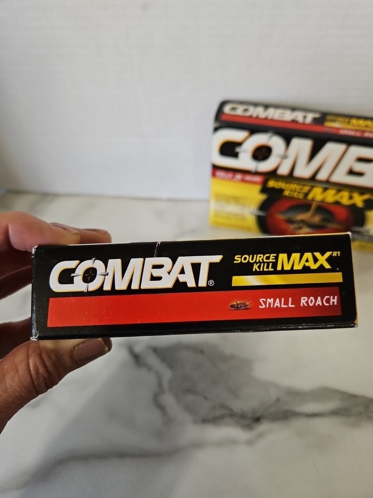 NEW! 2 Combat Source Kill Max Small Roach Killing Bait Stations 12 count Each