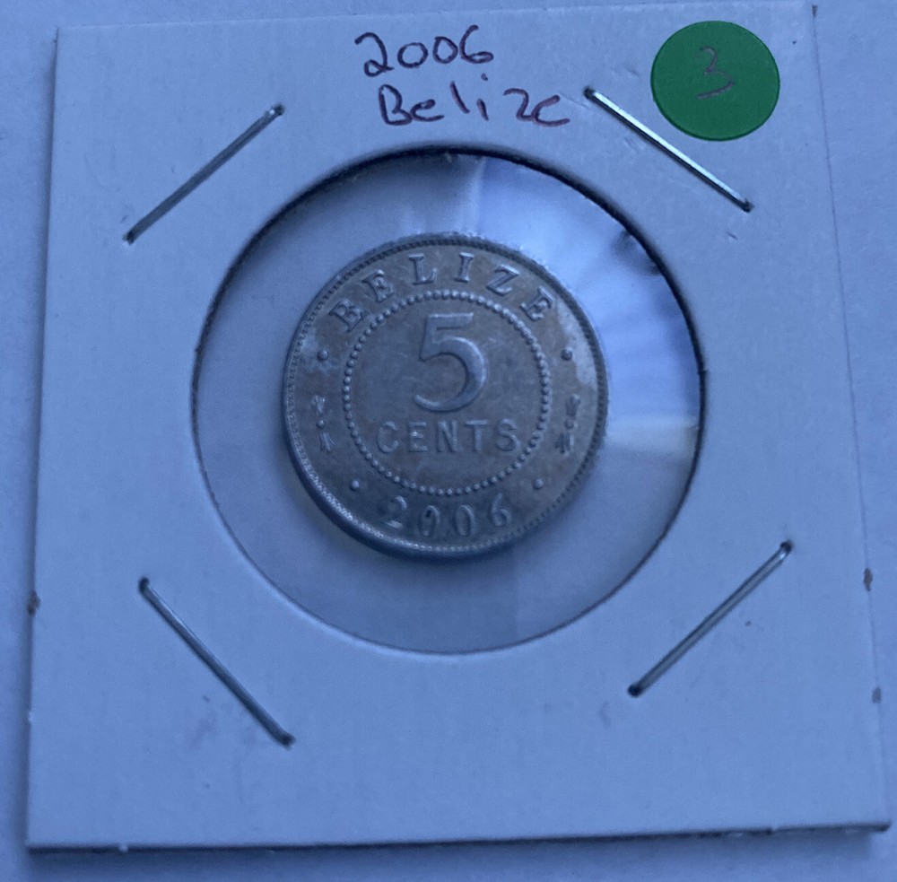 2006 Belize 5 Cent Coin A3