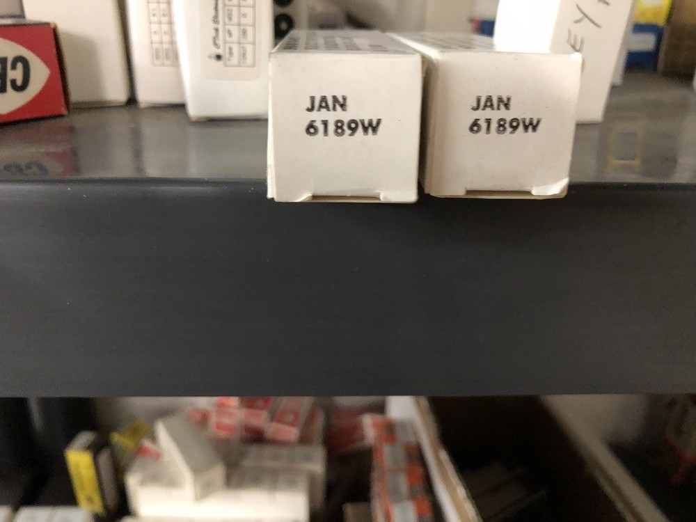 NOS Jan Philips 6189 12AU7 ECC82 Amplitrex AT-1000 Matched Pair