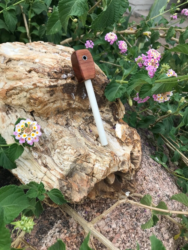 Handmade Ceramic Rod Cherry Handle 3/8" Knife Sharpener