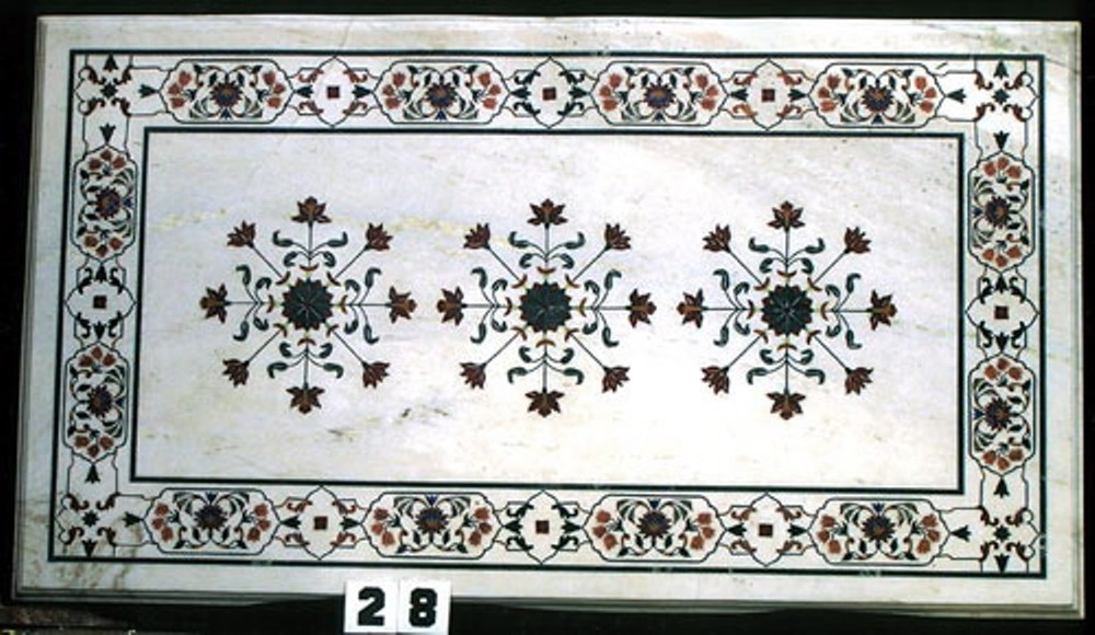 3'x2'  Marble Dining  Corner Coffee Center Table Top Mosaic malachite Work