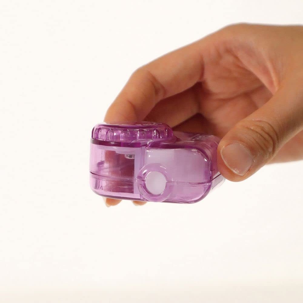 KUTSUWA STAD T'GAAL Angle Adjustable Pencil Sharpener, Translucent Blue