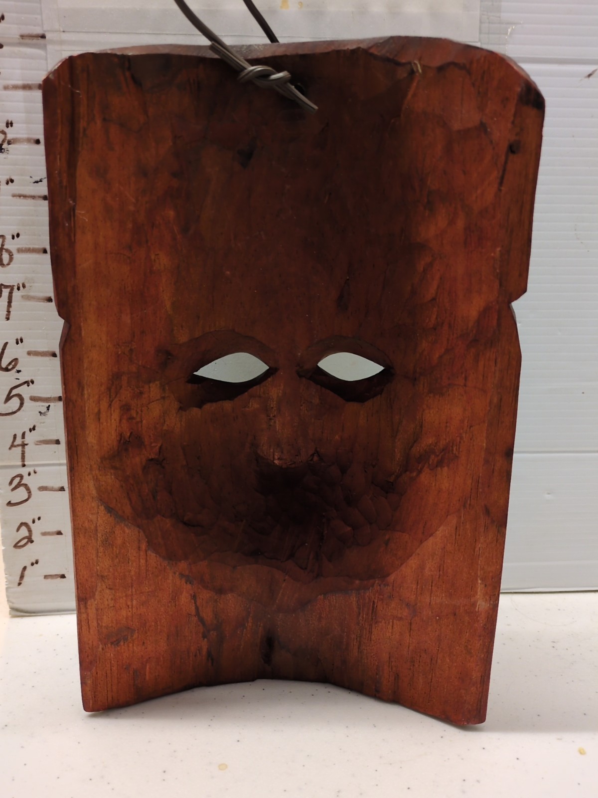 Sacred Quetzal Wooden Mask/Guatemalan Mask/ Hand Carved/ Tikal Pyramids/Shamanic