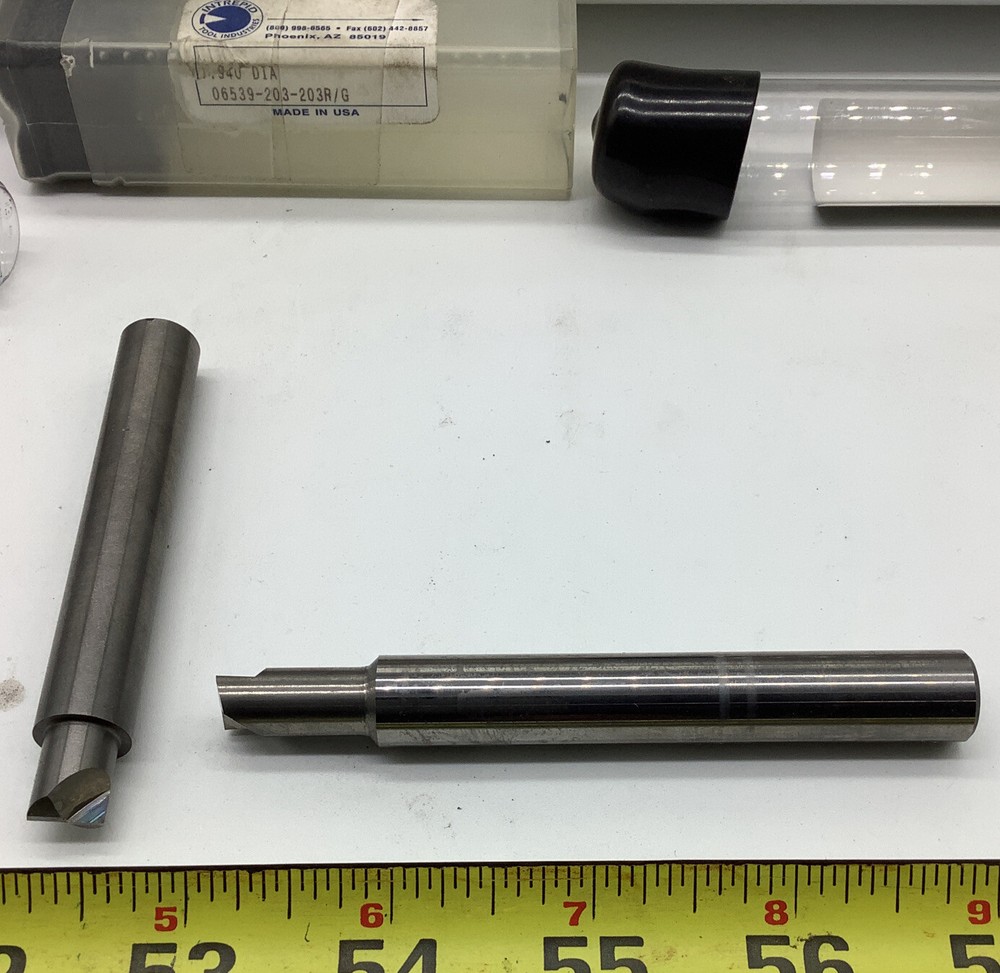 Solid Carbide rivet shavers 4 Sizes, 1/2 Shank One Lot (NWVID)
