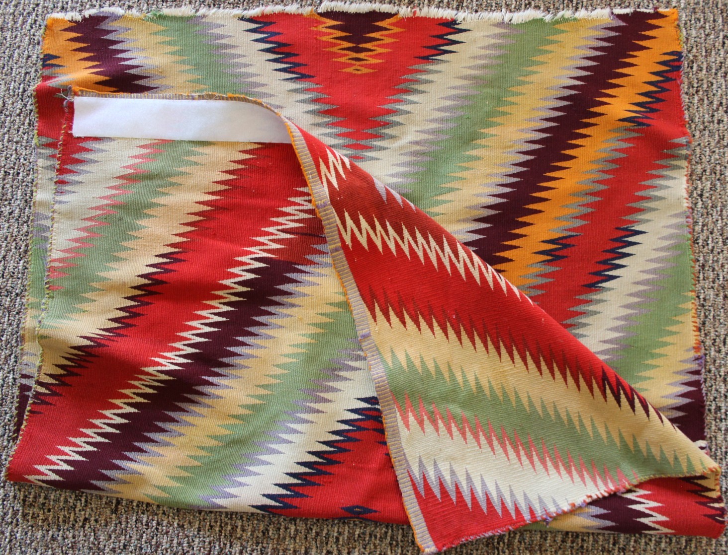 Vintage Navajo "Germantown" Eye-dazzler Weaving Remnant