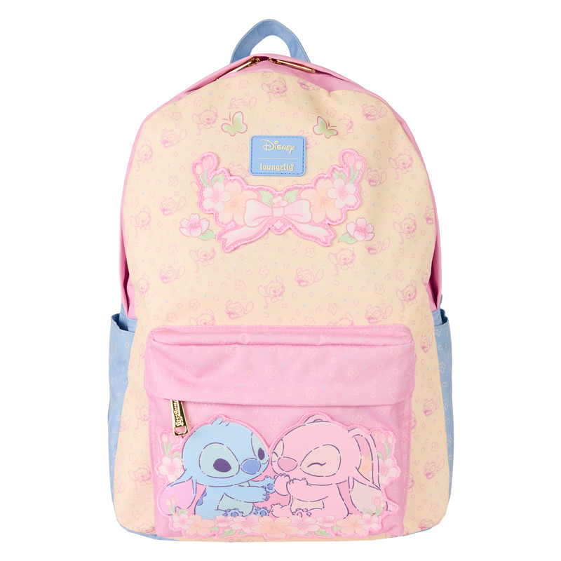 Disney Stitch & Angel All-Over Print Nylon Full-Size Backpack