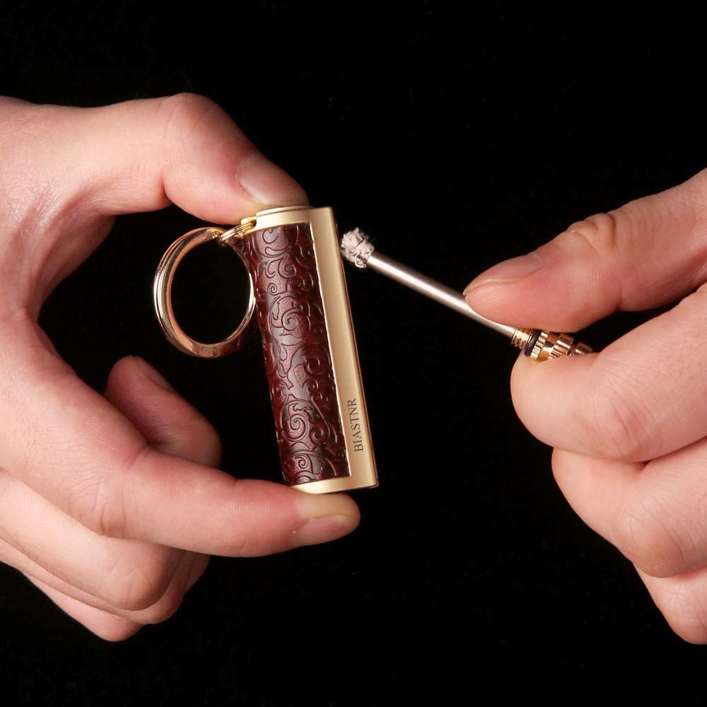Permanent Match,Keychain Matchstick Fire Starter Immortal Lighter,Flint Match...