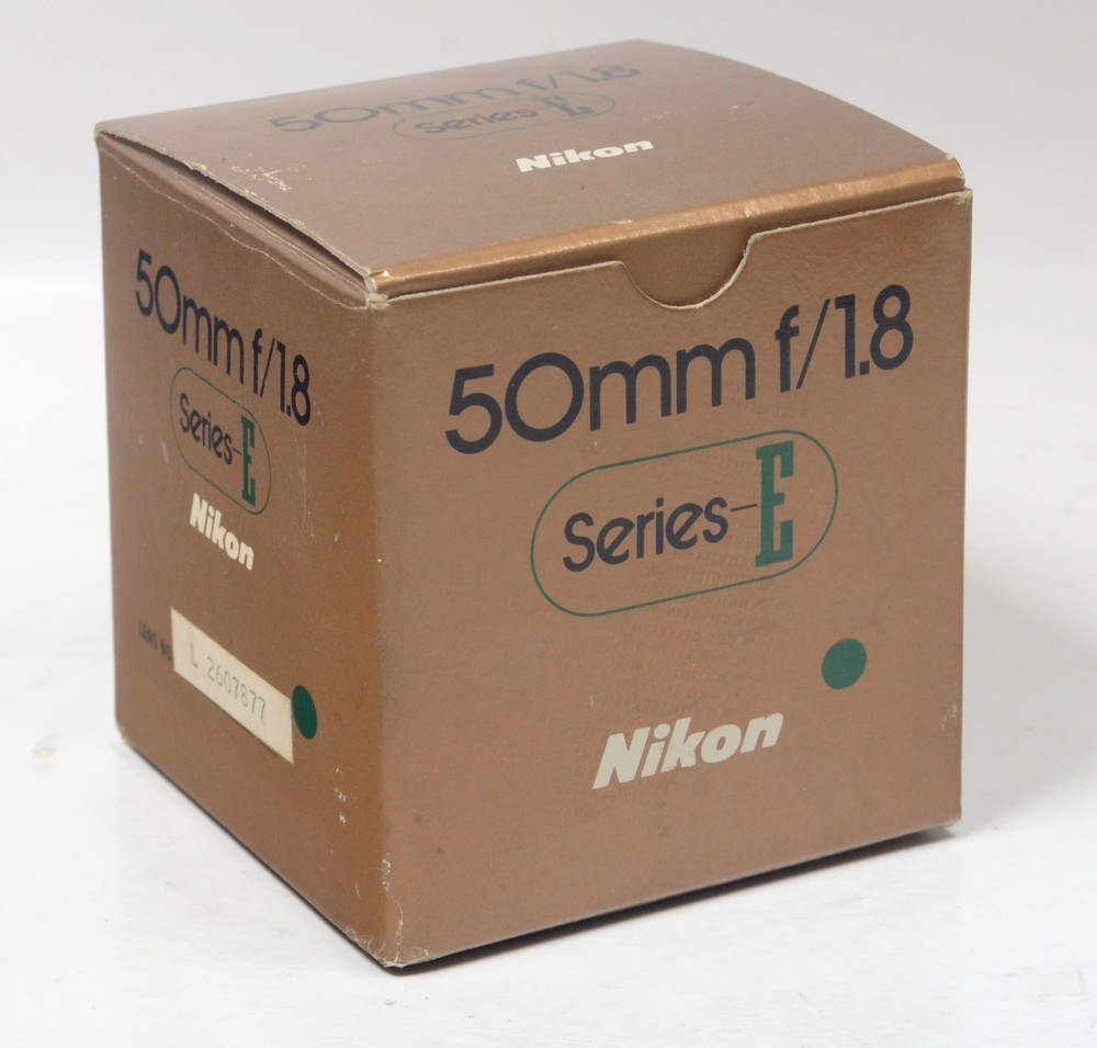 Original Nikon Series E 50mm f/1.8 Lens Box & Insert - EMPTY