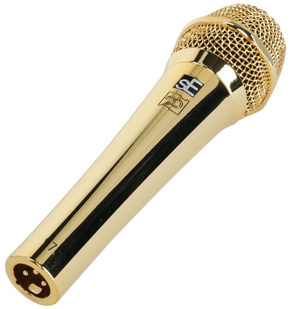 Se Electronics V7 G-25AE Gold 25th Anniversary Dynamic Microphone Handheld Mic