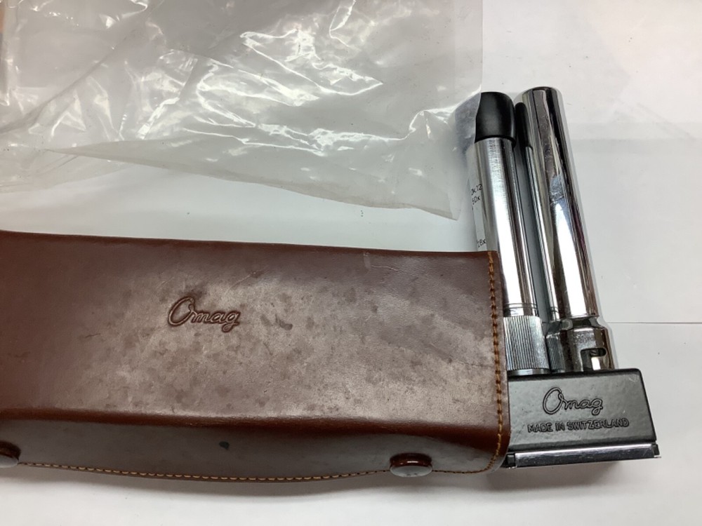 Vintage Omag Field Microscope Made In Switzerland Untested