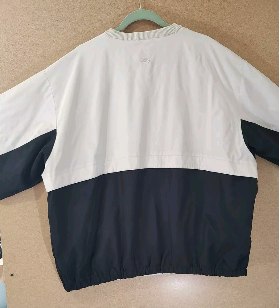 Nylon Golf Pullover Wind Breaker Tan & Black Dockers Size XXL