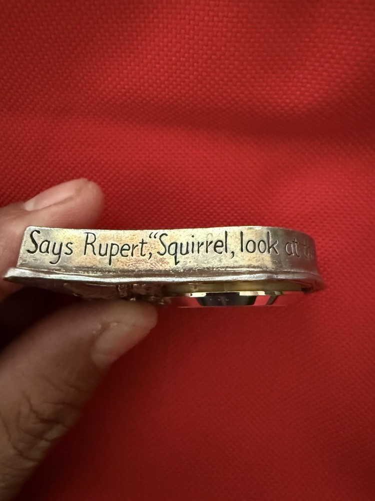 Silver Scenes Mini Clock