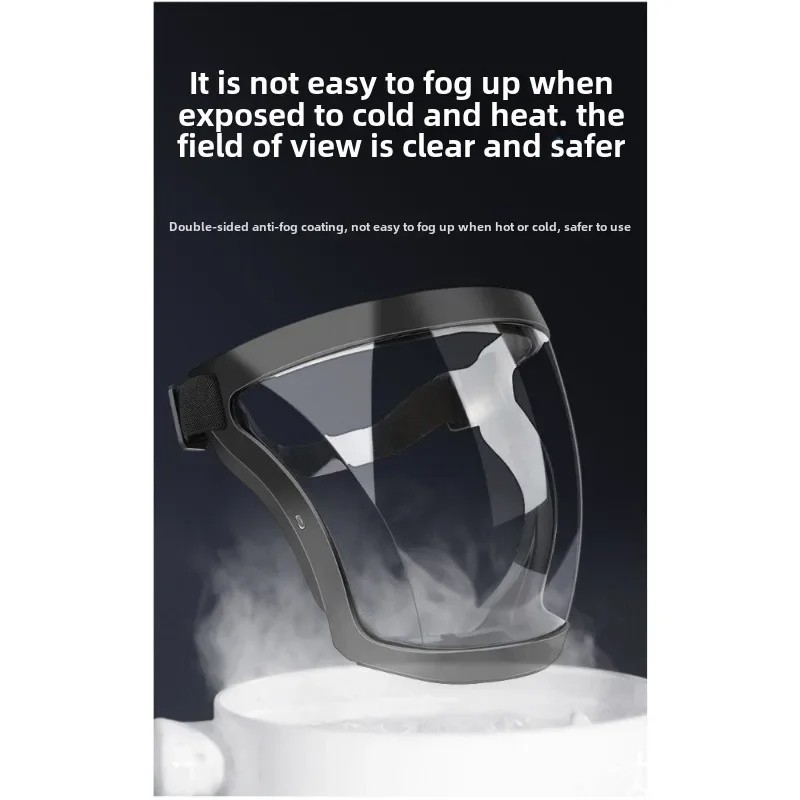 Full Face Shield Safety Visor Protective Mask Clear Anti Splash Adjustable