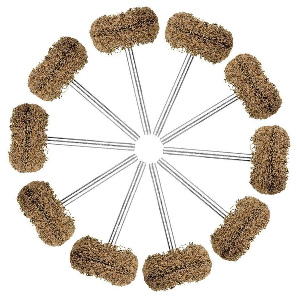 Achieve Smooth Finish with 10pcs Abrasive Buffing Wheels for Rotary Tools