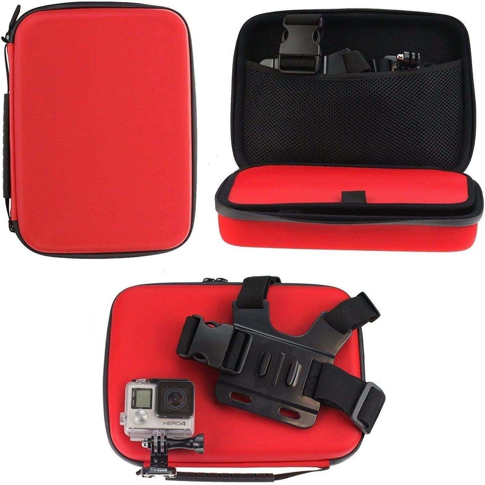 Navitech Red Hard Case For Bewinner Action Camera
