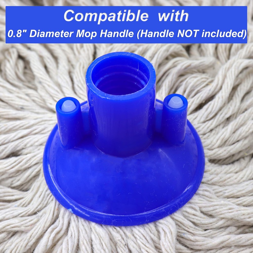 Cotton String Screw on Type Mop Replacement Head Refill Compatible with All Stan