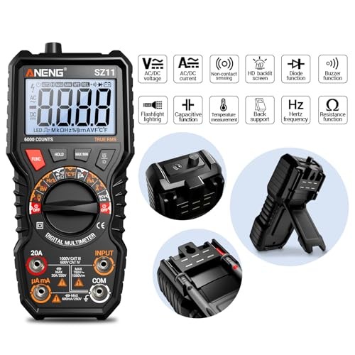 Multimeter,TRMS 6000 Counts Magnetic Digital 6000 Counts(Combination Kit)