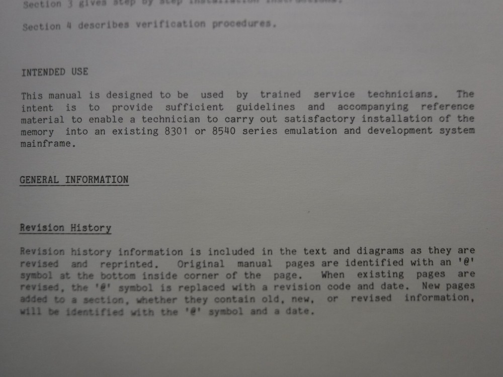 Tektronix 8500 Modular MDL Series 64K/128K Static Program Memory Manual