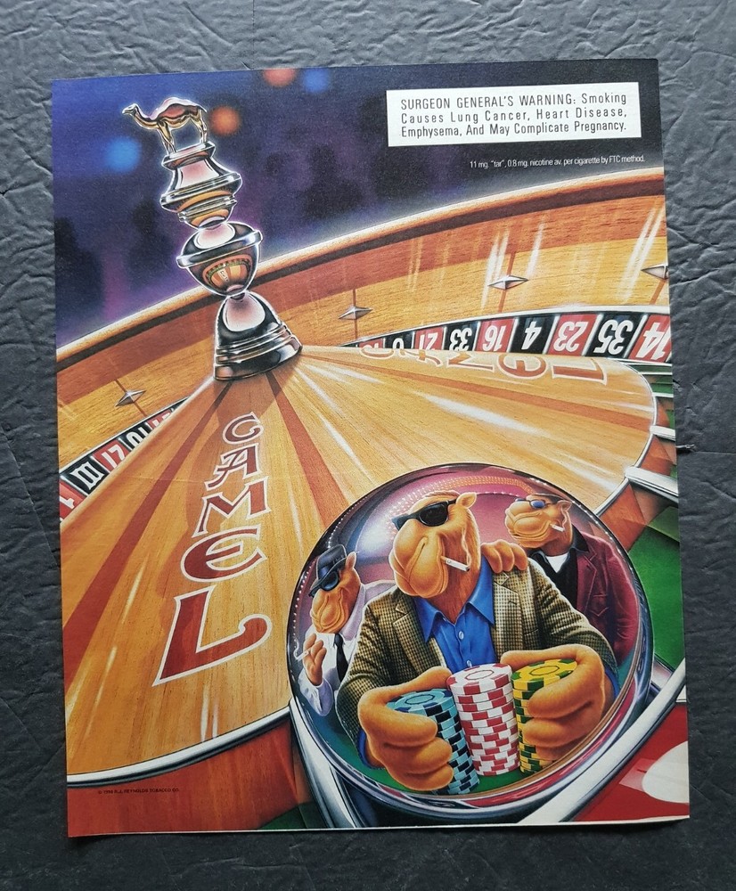 Camel Cigarettes Promo Print Advertisement Vintage 1996