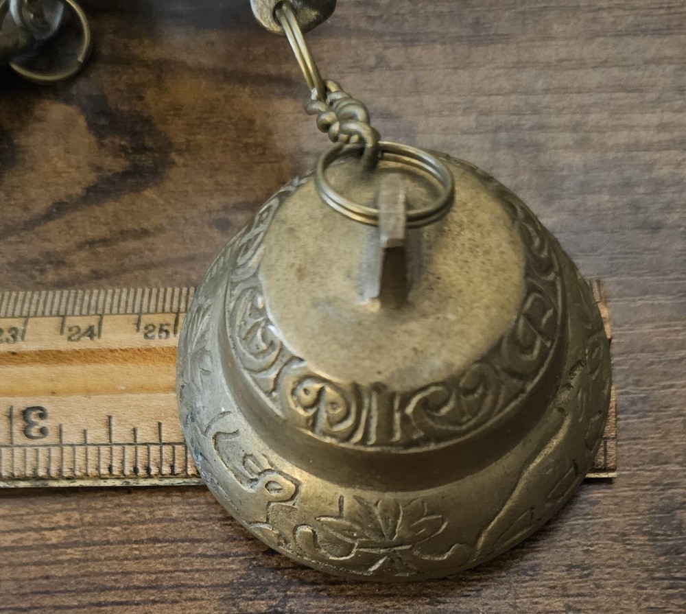 Solid Brass Triple Bell Store Style Doorbell Chime