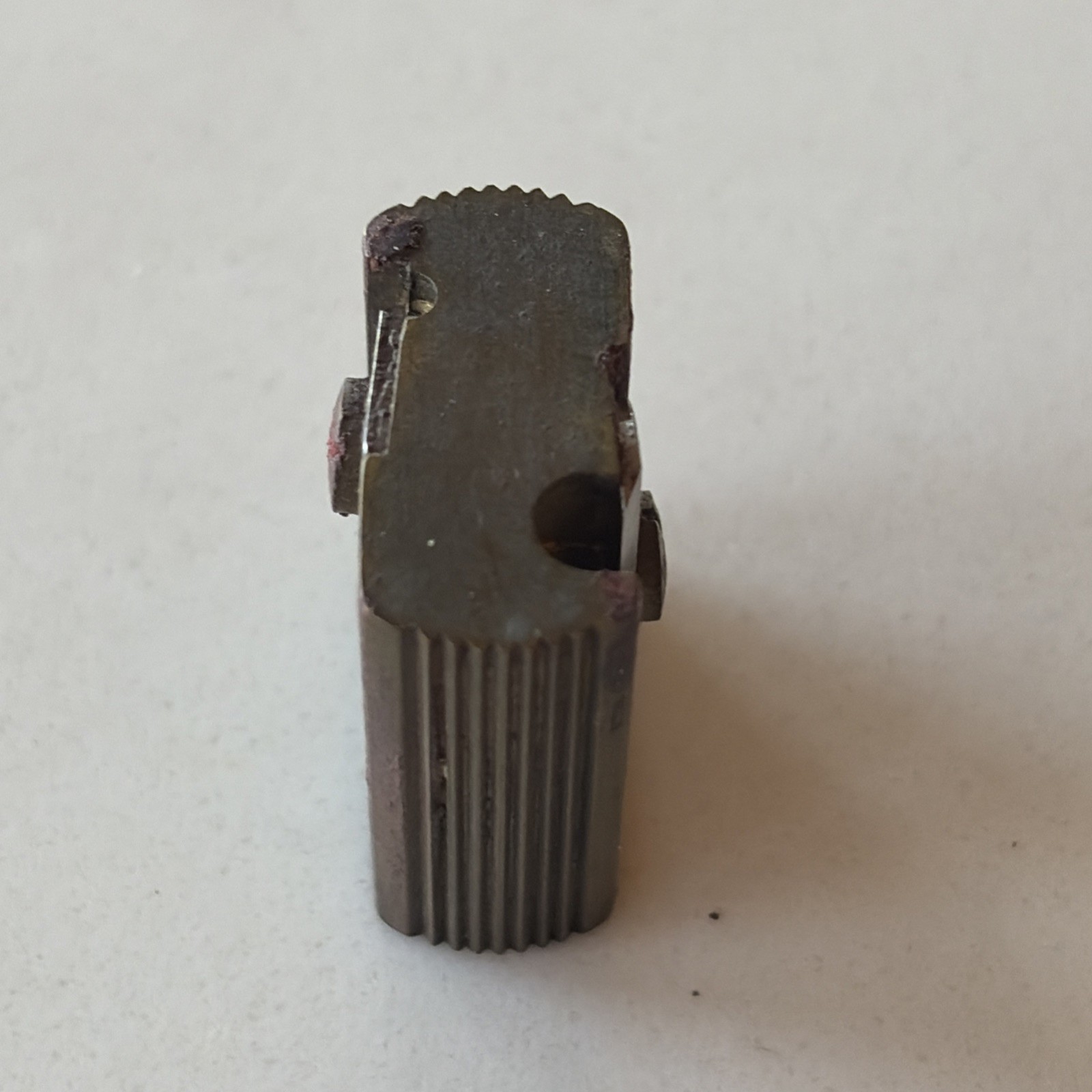 KOH-I-NOOR-BRASS Pencil Sharpener W/ Leather Case -Made GERMANY “Tutior Juwel”