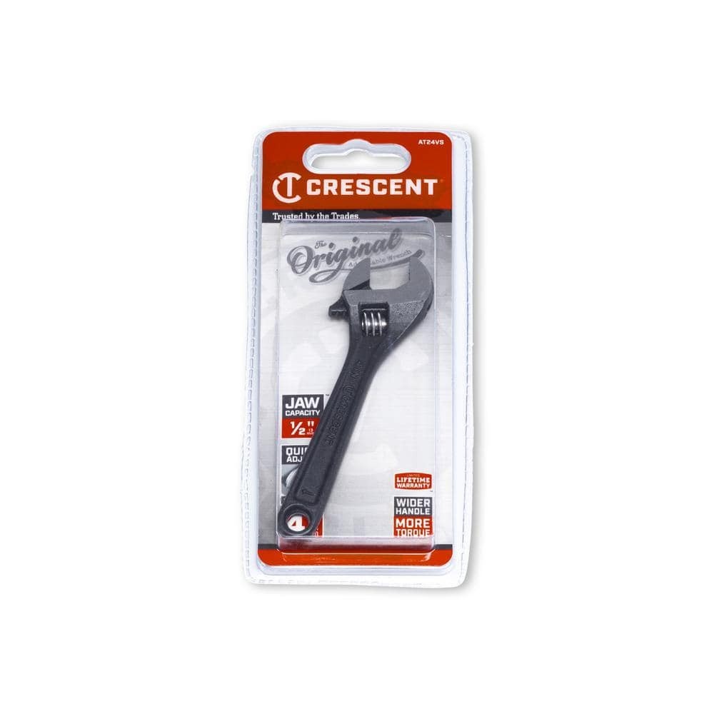 4 in. Black Oxide Adjustable Wrench