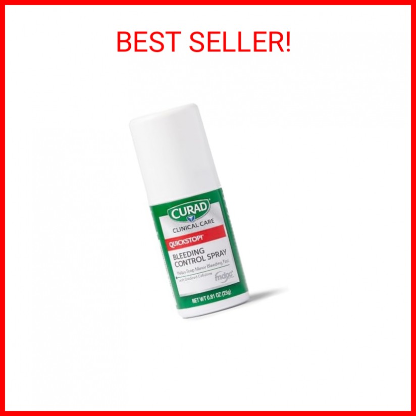 CURAD QuickStop!® Bleeding Control Spray | .81oz | Fast-Acting Solution for Pers