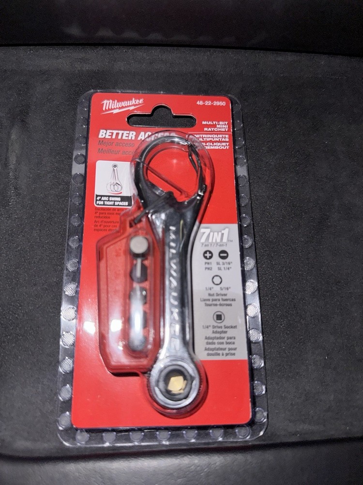 Milwaukee 7-in-1 multi-bit Mini Ratchet