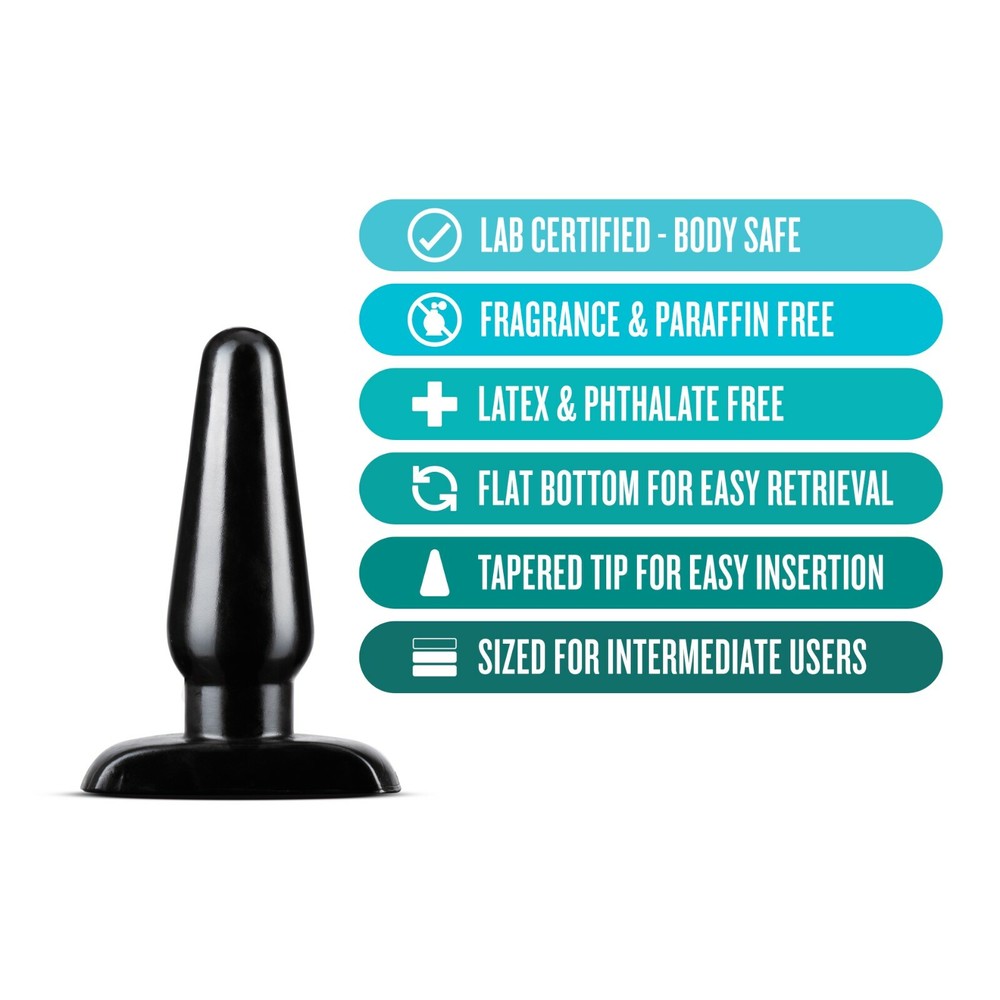 Eden 4.75'' Medium Easy To Insert Smooth Basic Butt Plug Anal Sex Toy