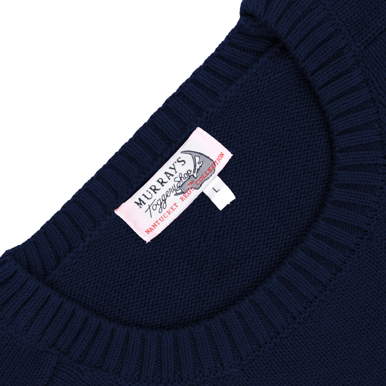 NWT Murrays Toggery Shop Nantucket Reds Collection Navy Blue Sweater with Logo