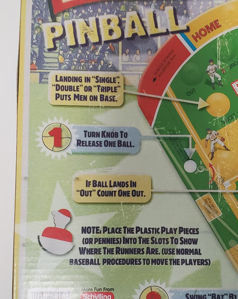 2010 Schylling Baseball pinball game