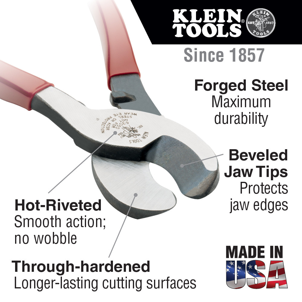 Klein Tools J63050 Journeyman™ High-Leverage Cable Cutter