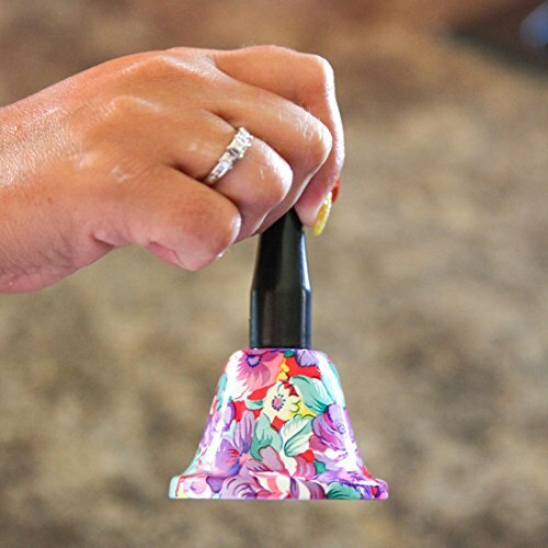Decorative Call Bells w/ Floral Design & Spring Coil Striker