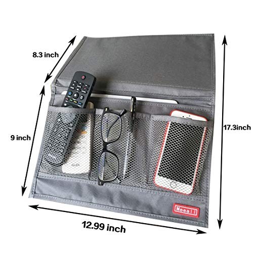Bedside Storage Organizer with Pockets – Compact & Lightweight Organizer Gray