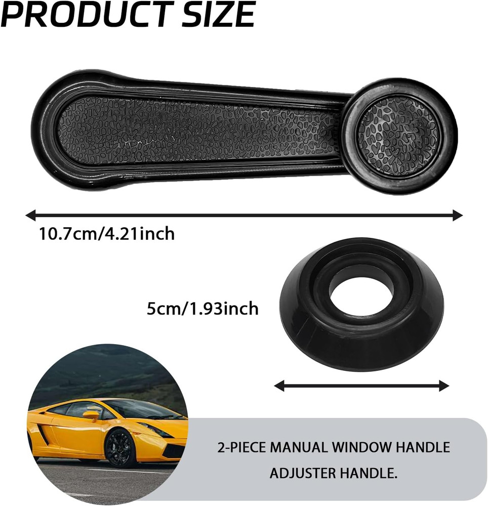 2-Pack Window Crank, Window Crank Handle Replacement Compatible with 1992-1998 G