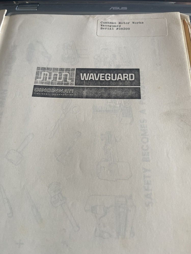Cincinnati Incorporated Waveguard Operator's Manual