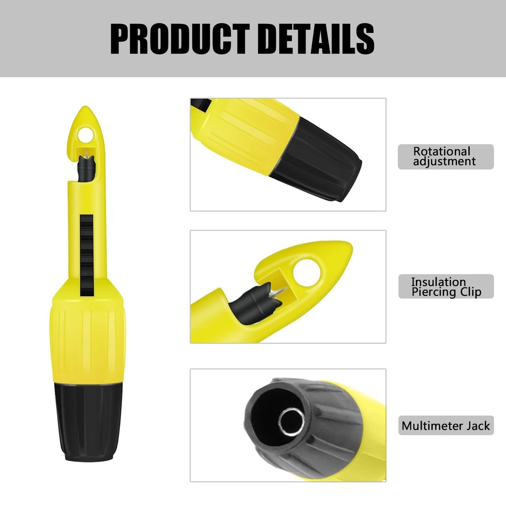 Wire Piercing Probe Insulation Piercing Clip Tool For Multimeter Voltage Voltmet