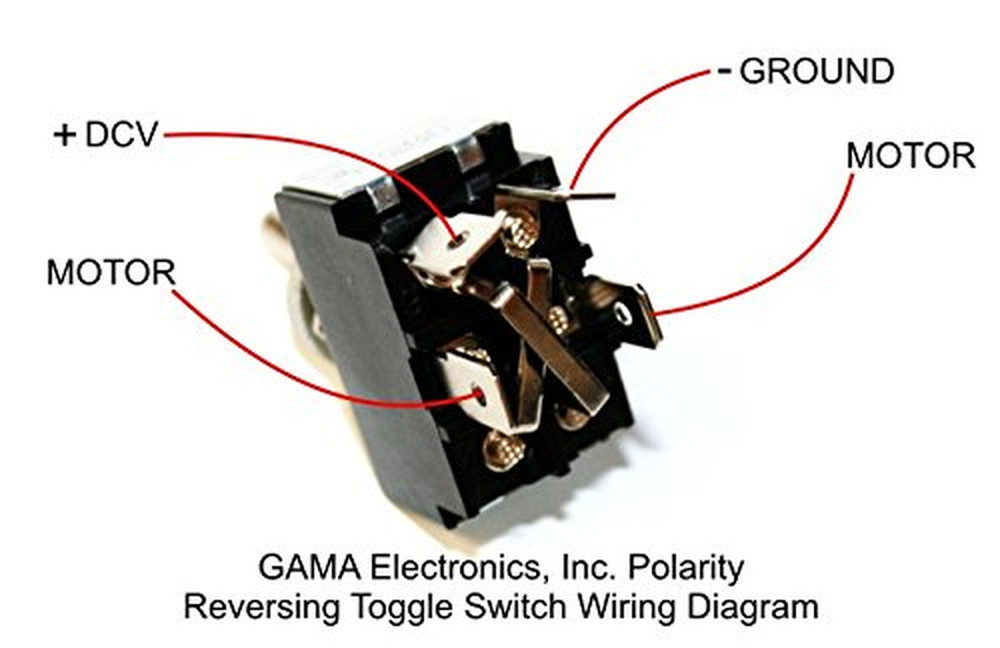 30 Amp Toggle Switch 3 Position Reverse Polarity DC Motor Control- Maintained