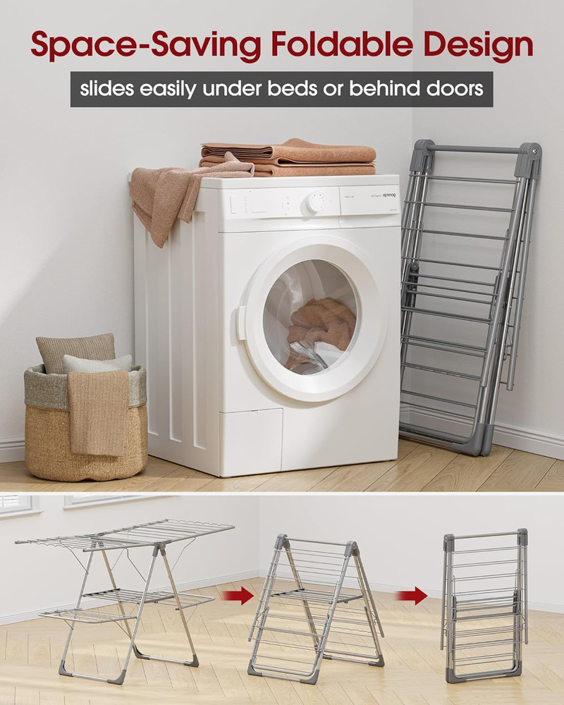 Clothes Drying Rack - Foldable Laundry Drying Rack for Clothing & Bedding, Ea...
