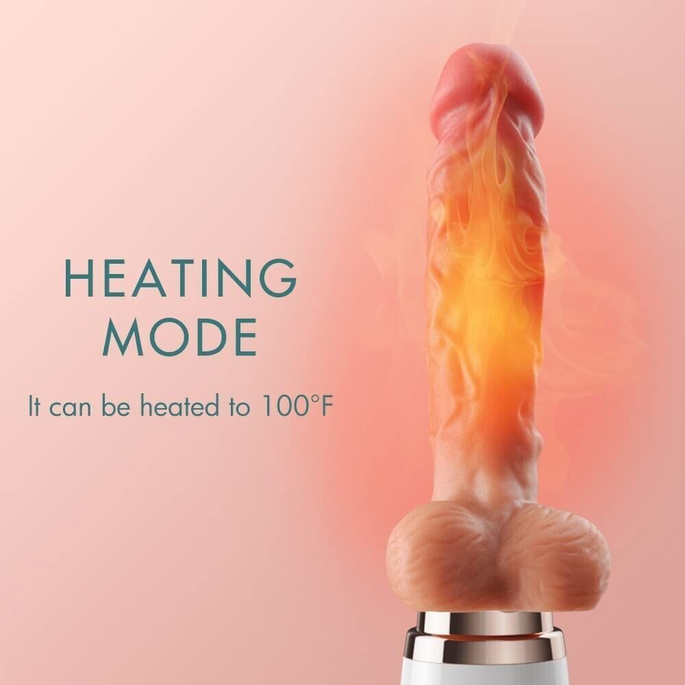 Remote Control Telescopic Dildo Thrusting Vibrator Heating G-Spot Sex Toys Women