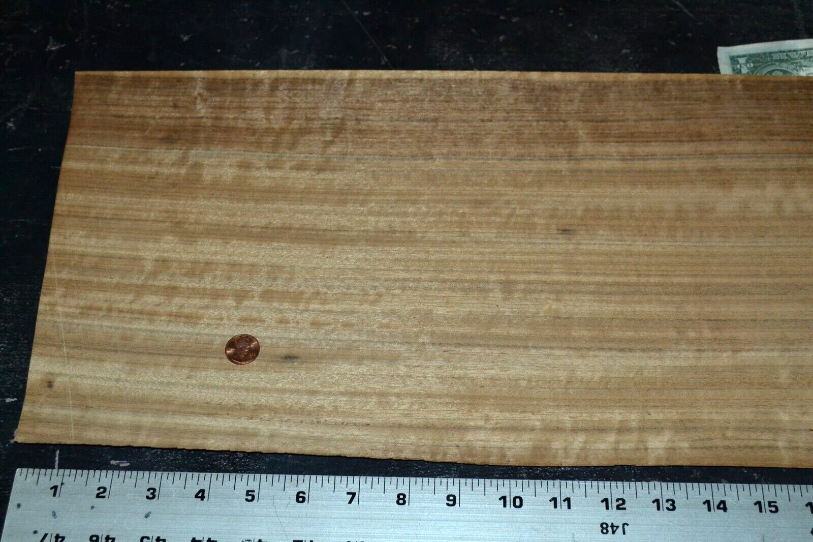 Shedua Raw Wood Veneer Sheet 9.5 x 39 inches 1/42nd BLEMISHED M4674-32