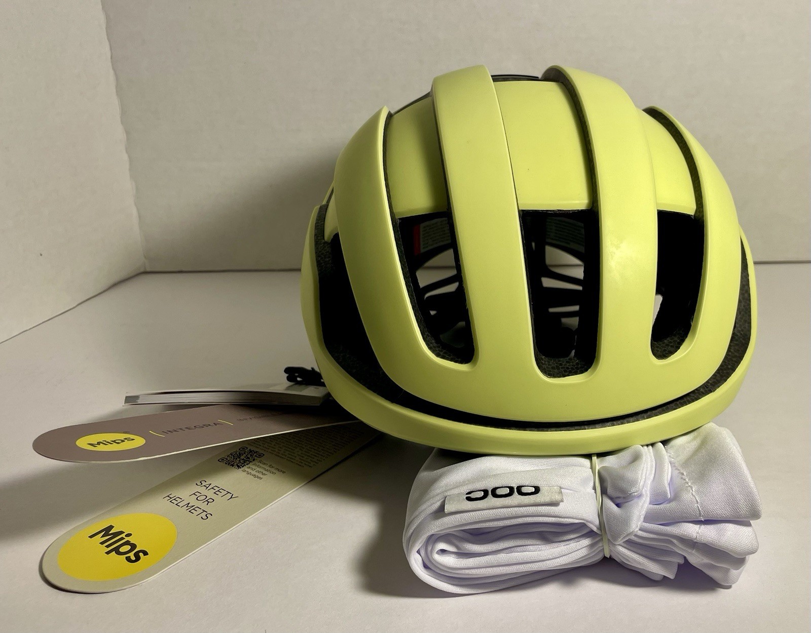 POC OMNE AIR MIPS LEMON CALCITE MATT MEDIUM (54-59cm) CYCLIST BIKE HELMET NEW